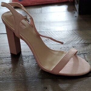 FOREVER 21 PINK SUEDE SANDALS SIZE 10